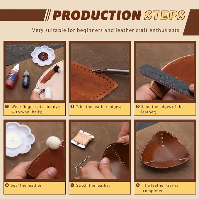 CBHGFEA Leather Tooling Kit Leather Tray Kit - Image 4