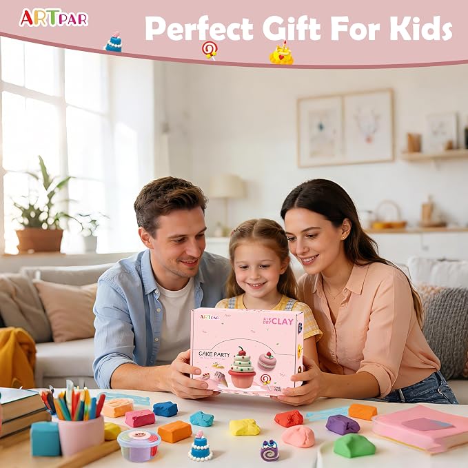 ARTPAR Air Dry Clay Kit, 12 Desserts Modeling Magic Clay - Image 7