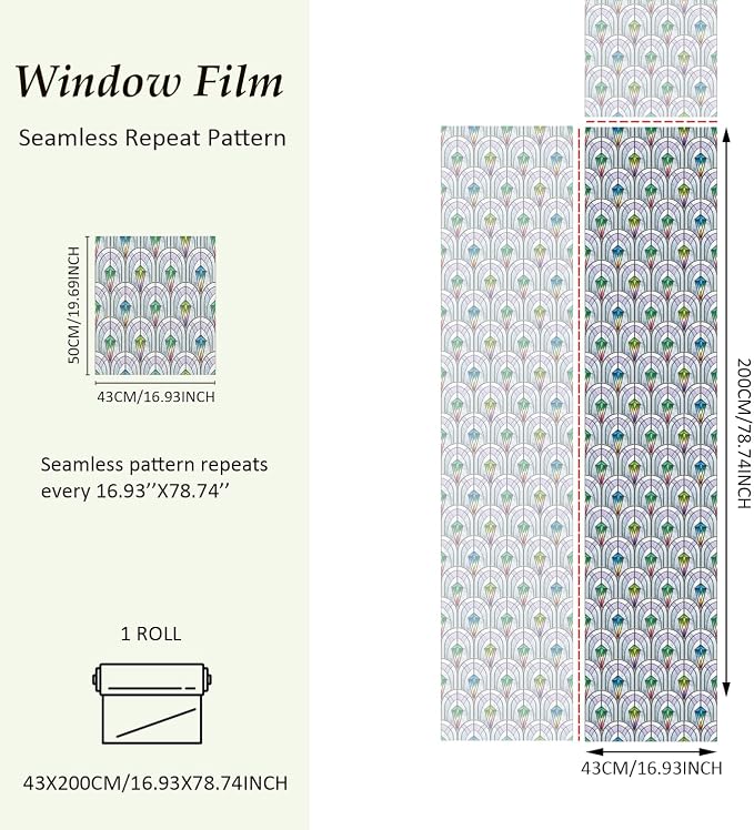 3D Vintage Stained Glass Window Film - Image 5
