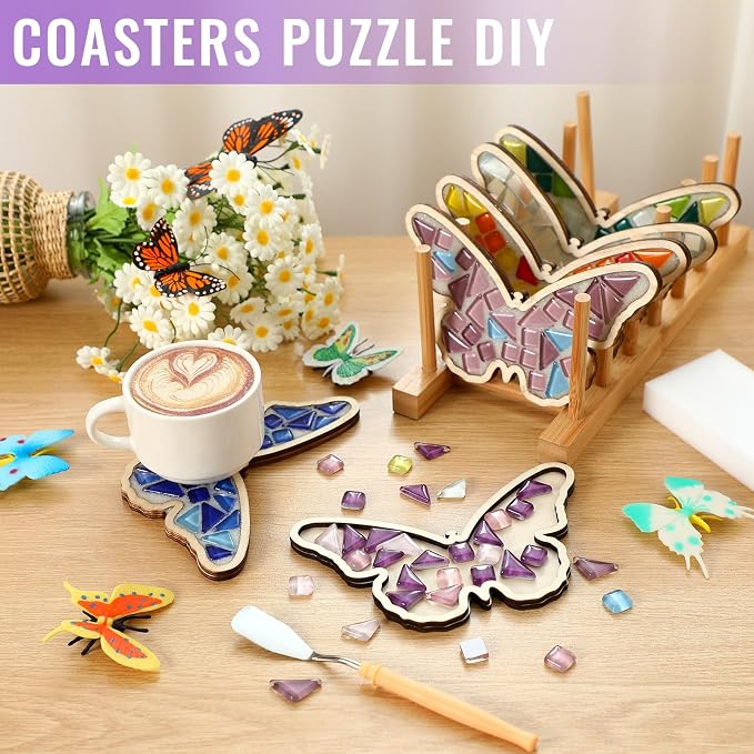 Honeydak 6 Sets DIY Glass Mosaic Tiles - Image 4
