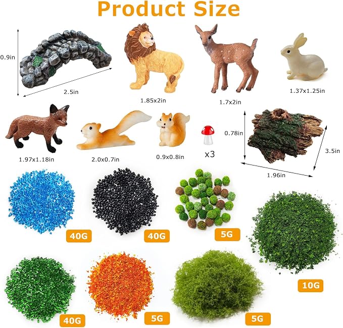 Fairy Garden Accessories, Decorative Sand, Moss Stick, Miniature Garden - Image 2