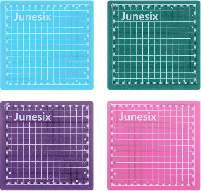 4Pcs Small Cutting Mat, Self Healing Craft Mat | Mini Sewing Cutting Pad by Unknown