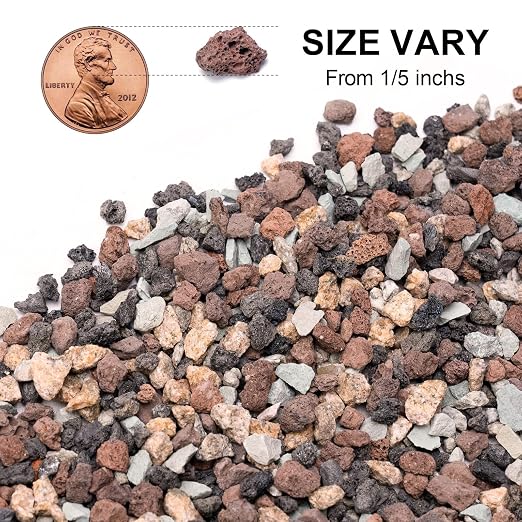 Pulovin 2.5lbs Mix Horticultural Lava Rocks - Image 2
