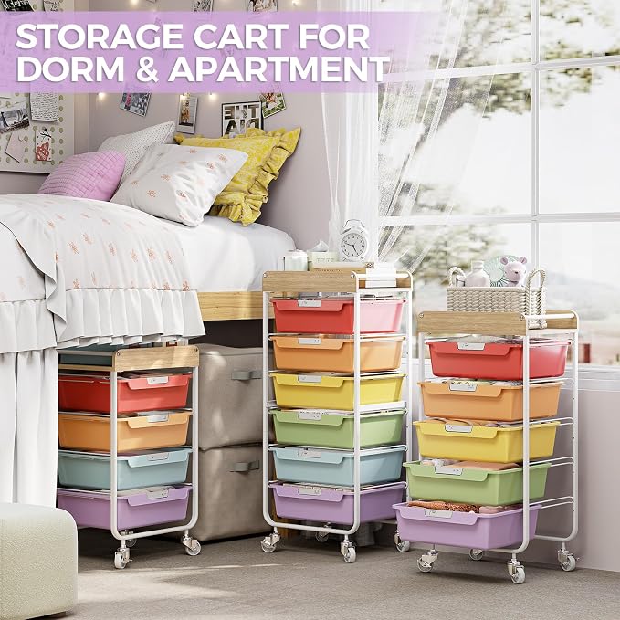 Rolling Craft Storage Cart - Image 8