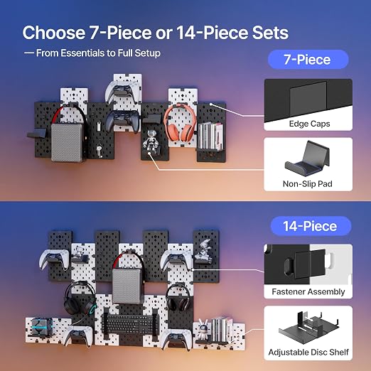 PEGZONE Controller and Headphone Holder Wall Mount, Controller Stand, Disc - Image 3