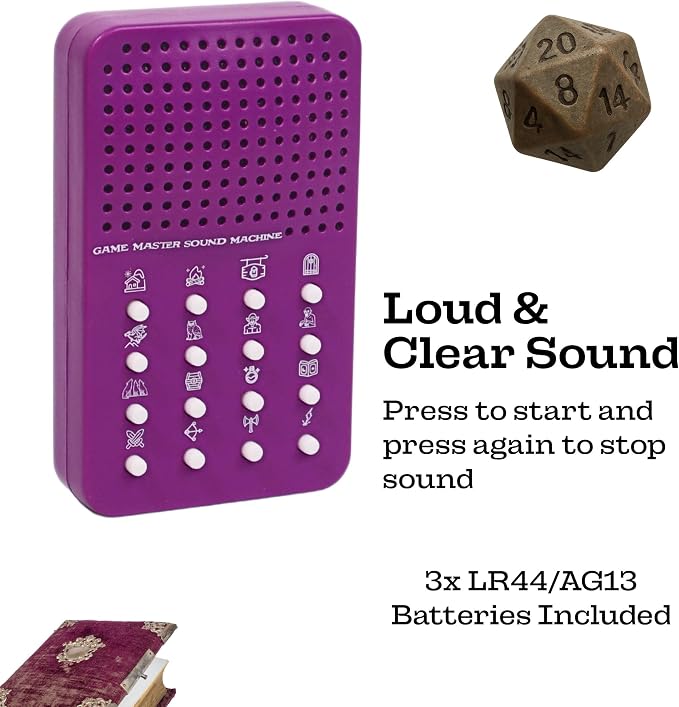 Game Master Noisemaker with 16 Sounds, Fantasy Sound Machine - Image 4