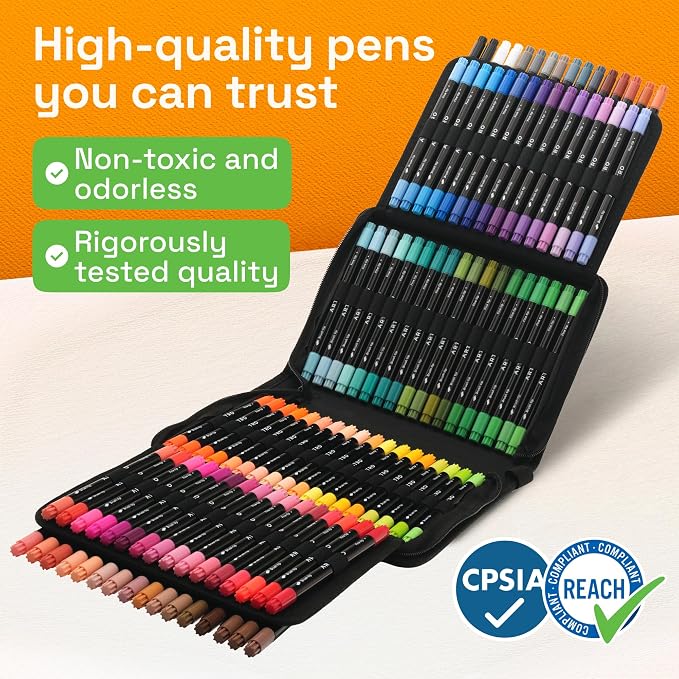 ARTISTRO 100 Dual-Tip Acrylic Paint Pens - Image 9
