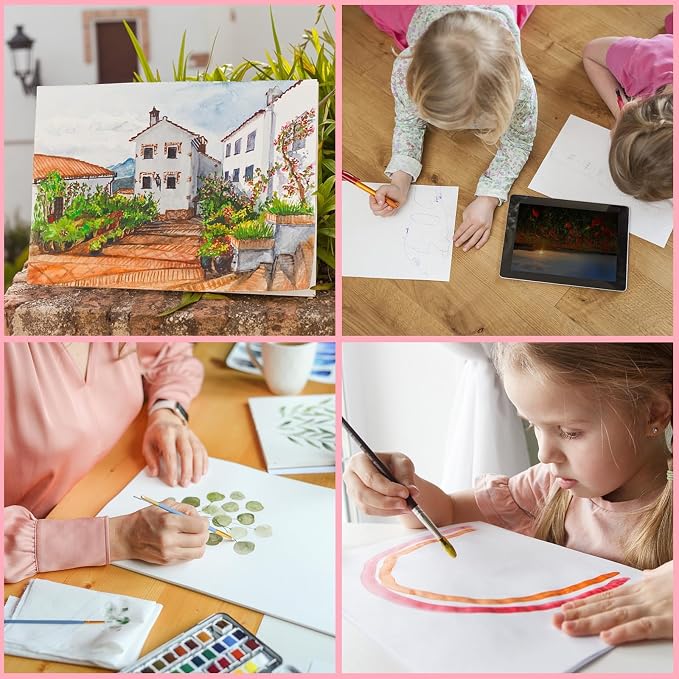 ESRICH Canvas Boards for Painting, 10 Pack Canvases for Painting 8x10 Cotton - Image 7