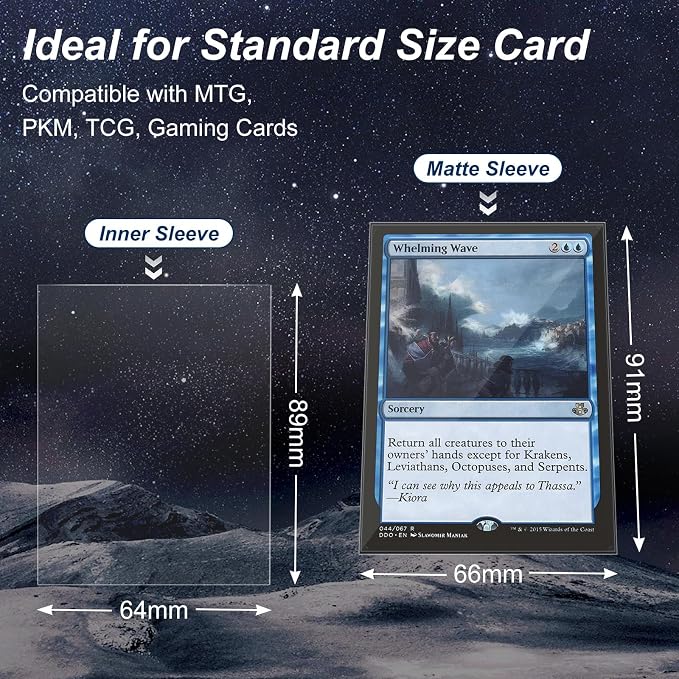 5000 Pack Card Sleeves, Perfect Fit Inner Sleeves Ideal - Image 3
