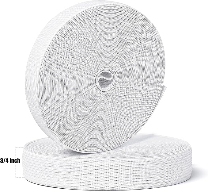 Elastic Band for Sewing, 3/4 Inch x 12 Yard High Elasticity Sewing Elastic - Image 4