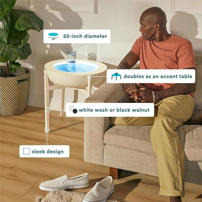 HoMedics Drift Sandscape Solid Wood Sand Table Stand Compatible - Image 3