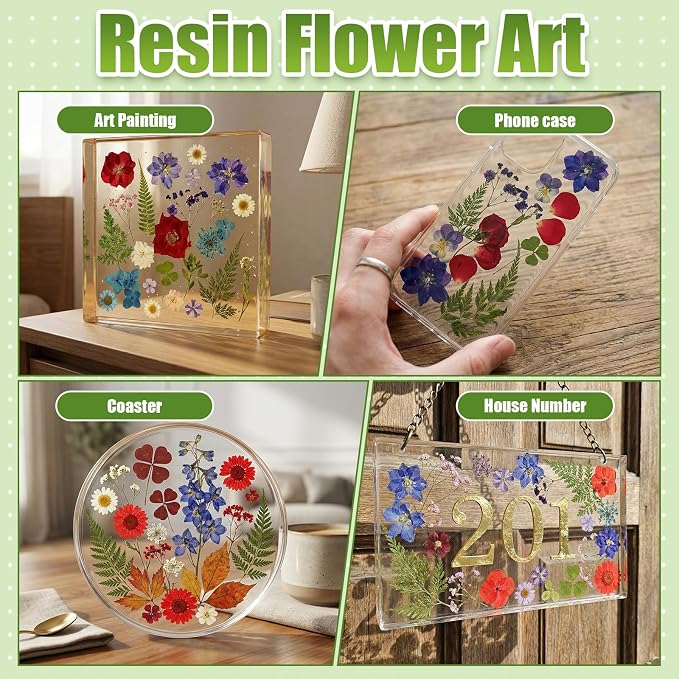 110+ Pcs Dried Flowers for Crafts, Real Pressed Flowers Bulk Small Dried - Image 4