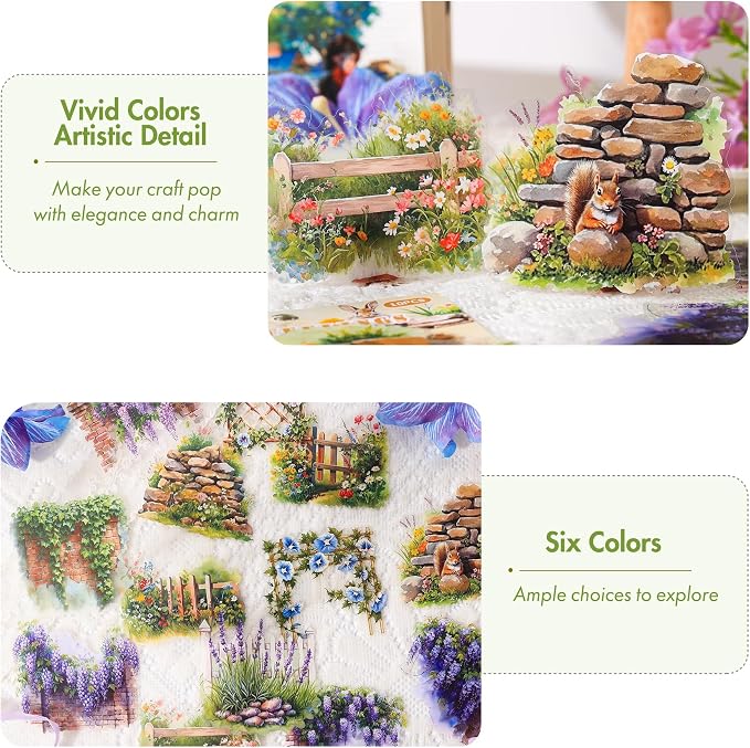 3.4" Large Flower Stickers for Scrapbooking – 60PCS Waterproof Wall &Floral - Image 5