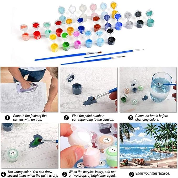 Clendo DIY Moon Paint by Numbers Kit - Image 8