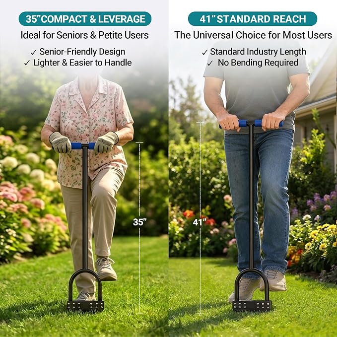 35in One-Piece Edger Lawn Tool for Seniors and Petite Users | Tempered Spring - Image 3