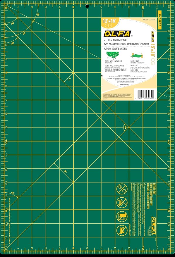 OLFA 12" x 18" Self Healing Rotary Cutting Mat by OLFA