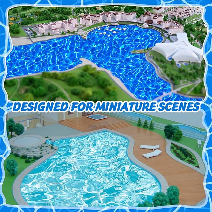 Warmtree 6 Pcs Ripple Water Sticker Materials Diorama Supplies | Pearlescent - Image 7