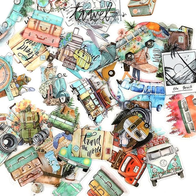 50 Pcs Outdoor PET Aesthetic Stickers - Image 4