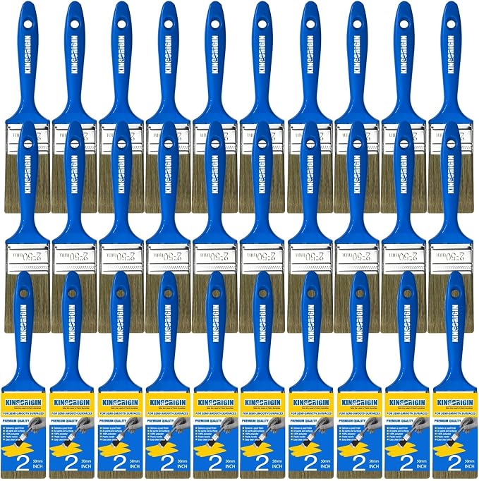 King Origin Versatile Paint Brush Set, 30 Pack, 2 Inch Paint Brushes, Small by KINGORIGIN