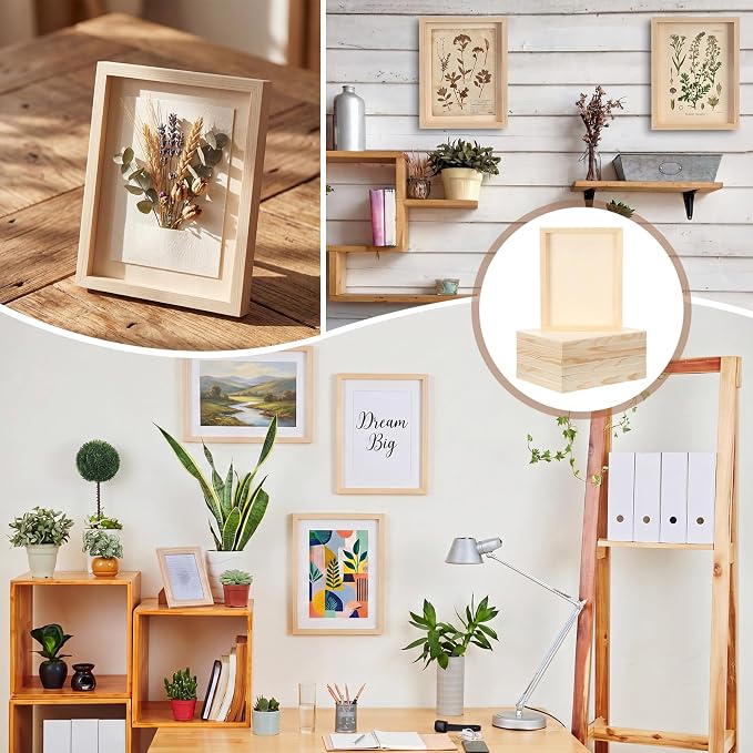 Novabright 50 Pack 8" x 10" Unfinished Wood Panels - Image 5
