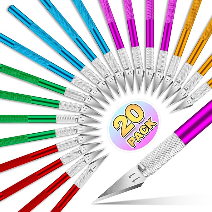 DIYSELF 20 Pack Exacto Knife, Exacto Knives Bulk, Craft Knife by DIYSELF