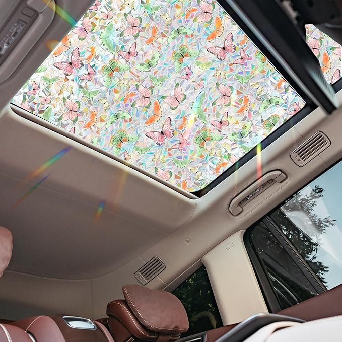 Bloss Butterfly Stain Glass Window Film by Bloss