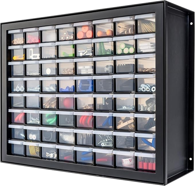 IRIS USA 64-Drawer Screw Organizer, Made in USA, Storage Chest by IRISUSA