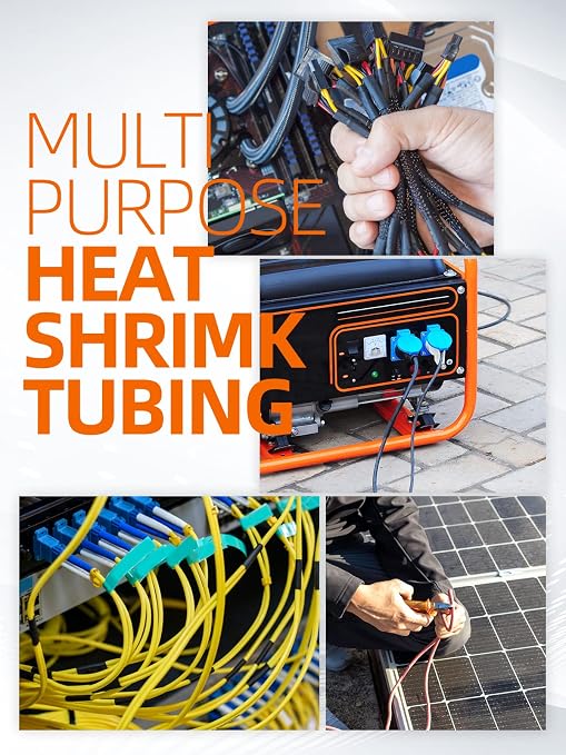 900PCS Wire Heat Shrink Tubing Kit, Industrial Heat-Shrink Tubing - Image 7