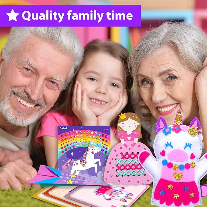KRAFUN Craft Workshop Kit Ages 3-5 |10 Envelopes, Unicorn & Mermaid | 10 - Image 7