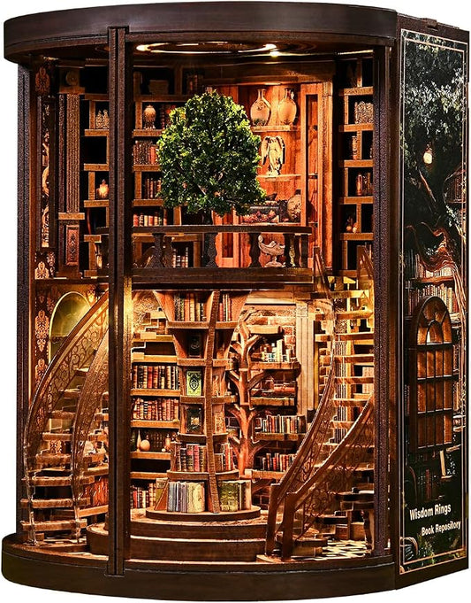 DIY Book Nook Kit with LED Lights | 3D Puzzles by Soothee