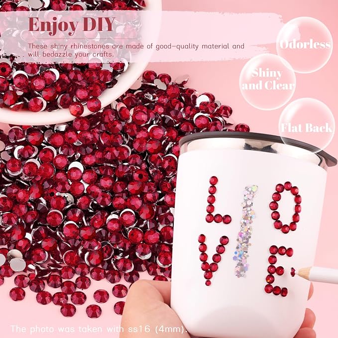 4000PCS 5mm Resin Rhinestones Bulk - Image 4