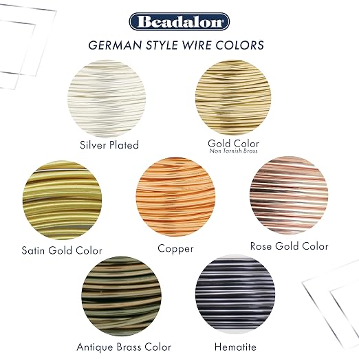 Beadalon German Style Wrapping Wire, Tarnish Resistant Brass, 22 Gauge - Image 3