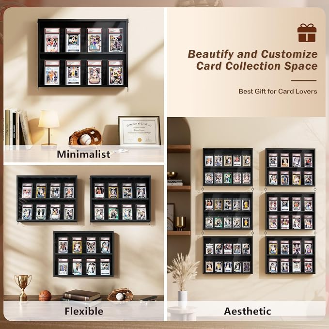 Emfogo Card Display Case, 3 Pack Trading Card Display - Image 7