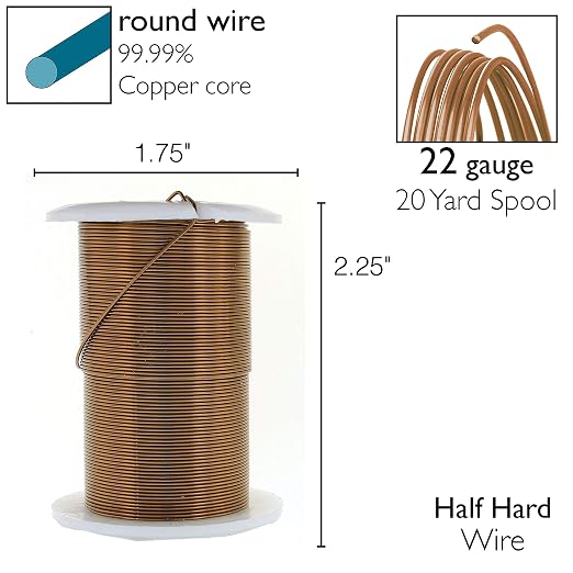 The Beadsmith Wire Elements 22-Gauge Lacquered Tarnish-Resistant Copper Wire - Image 4