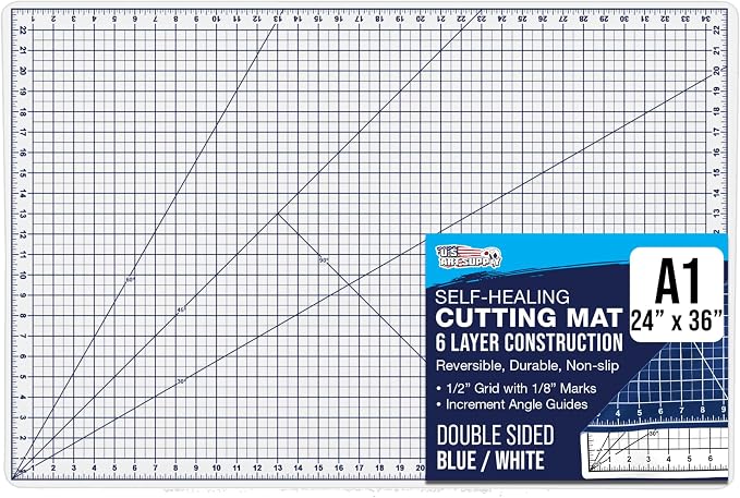 U.S. Art Supply 24" x 36" Self-Healing Cutting Mat 5-Ply by USArtSupply