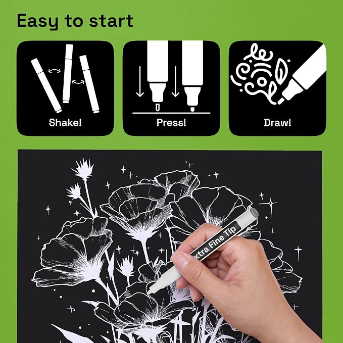 ARTISTRO White Paint Pens - Image 7