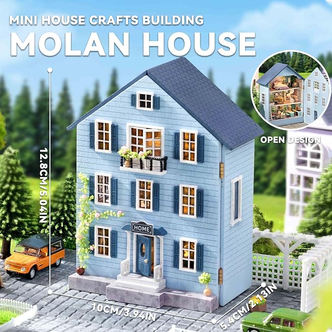 Flever Dollhouse Miniature DIY House Kit Creative Room - Image 2