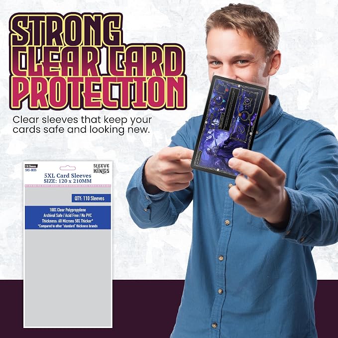 Sleeve Kings Standard Card Sleeves – 110 Count, XXL Size, Compatible - Image 2