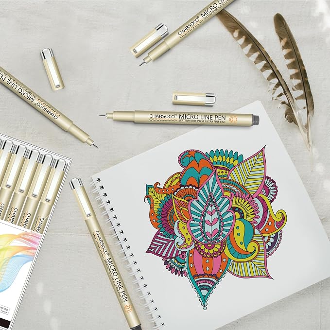 05 Micro Pen, Waterproof Archival Ink, 0.48mm Fineliner Ink Pens - Image 3