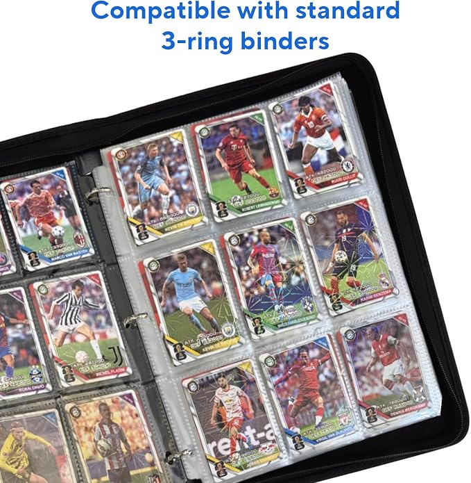 40 Pack 9 Pocket Trading Card Sleeves, Double-Sided Baseball Card Sleeves - Image 2