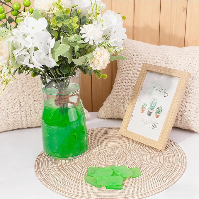 Keedolla Tumbled Sea Glass for Crafts - 15 OZ Green Frosted Seaglass Pieces for - Image 5