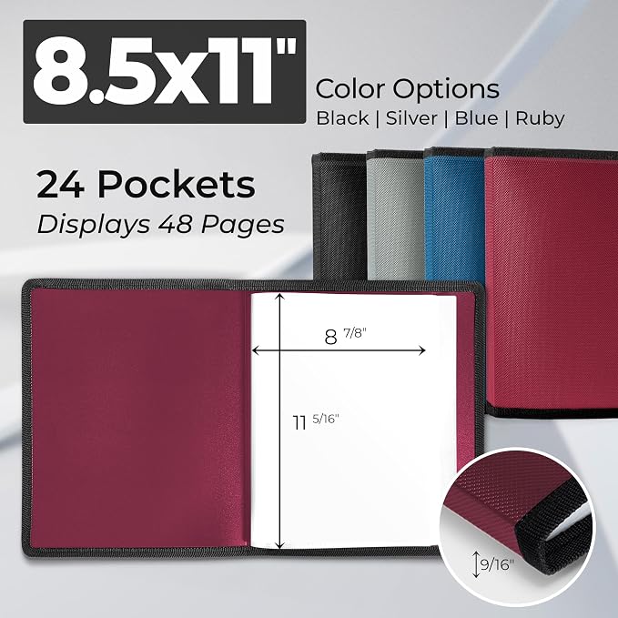 Dunwell Art Portfolio 8.5x11 Folder, Portfolio Binder - Image 2
