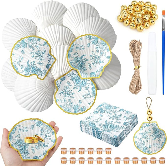 Gilprop 12 Pcs Large Scallop Shells by Gilprop
