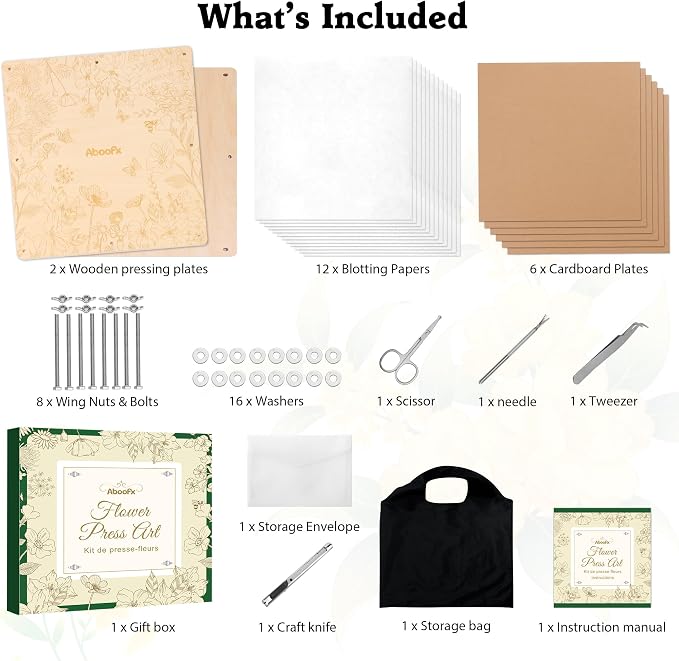Aboofx Extra Large Flower Press Kit - Image 8
