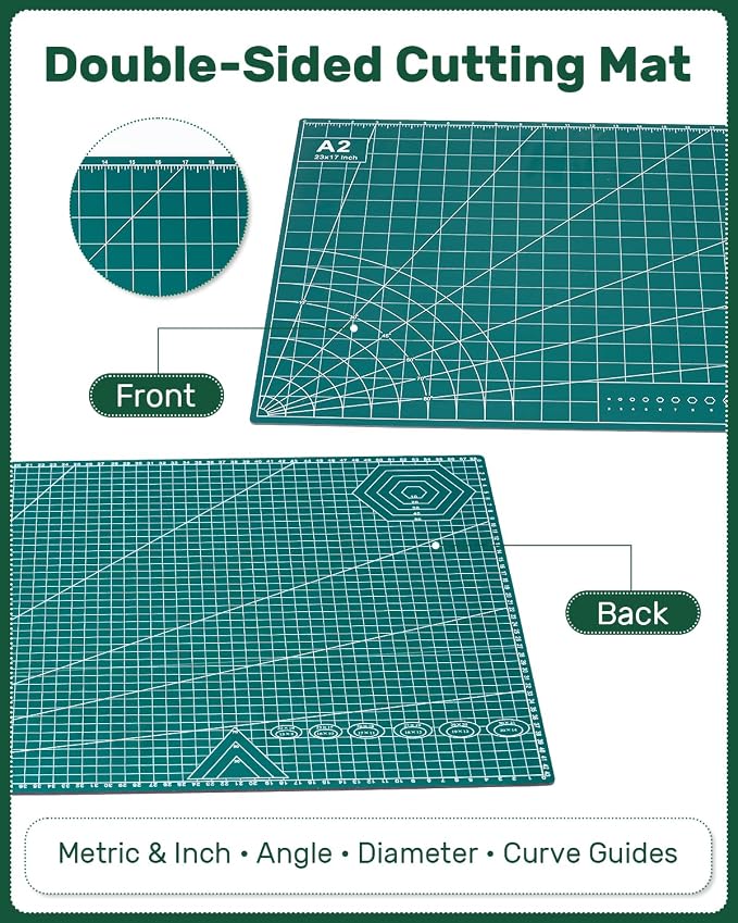 Self Healing Cutting Mat, Double-Sided Rotary Cutting Mat - Image 3