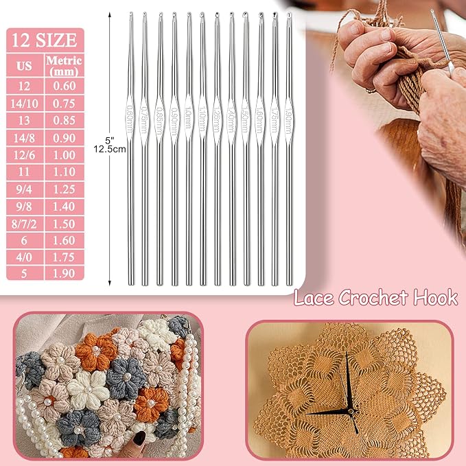 Coopay 63 PCS Crochet Kit for Beginners, Upgraded Crochet Set - Image 5