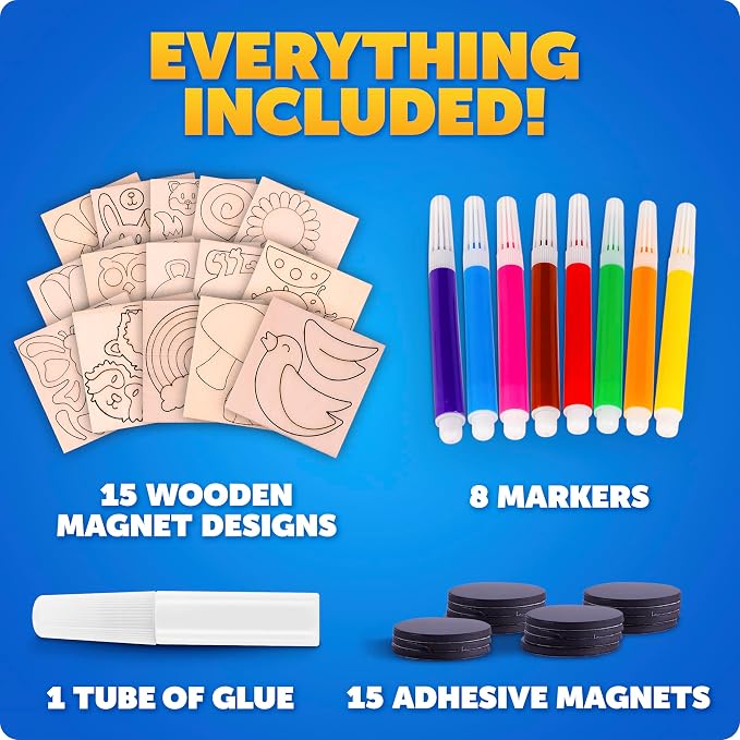 Blue Marble Wooden Magnet Craft Kit - Image 6