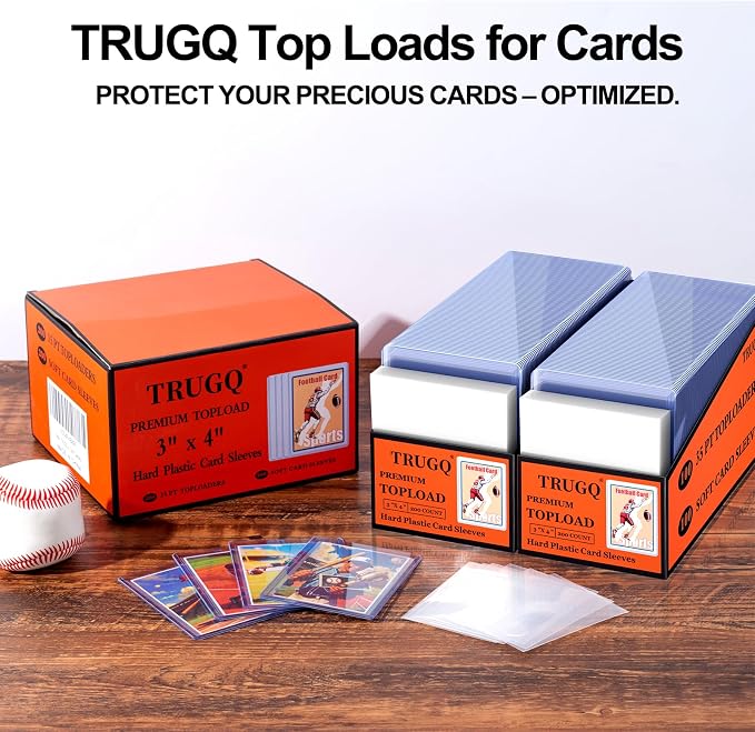 2000 Card Sleeves Top Loads for Cards, Toploaders Hard Plastic for Trading Game - Image 7