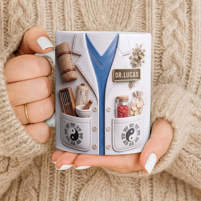 Personalized Traditional Medicine Doctor Mug, Unique Acupuncture Herbal Gift - Image 9