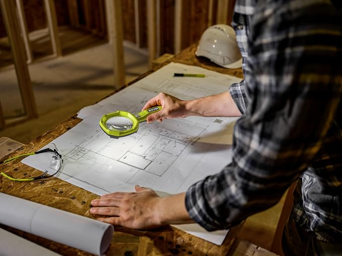 RYOBI - Illuminated Magnifying Glass 4V USB Lithium - 2 intensities: 60/200 - Image 5